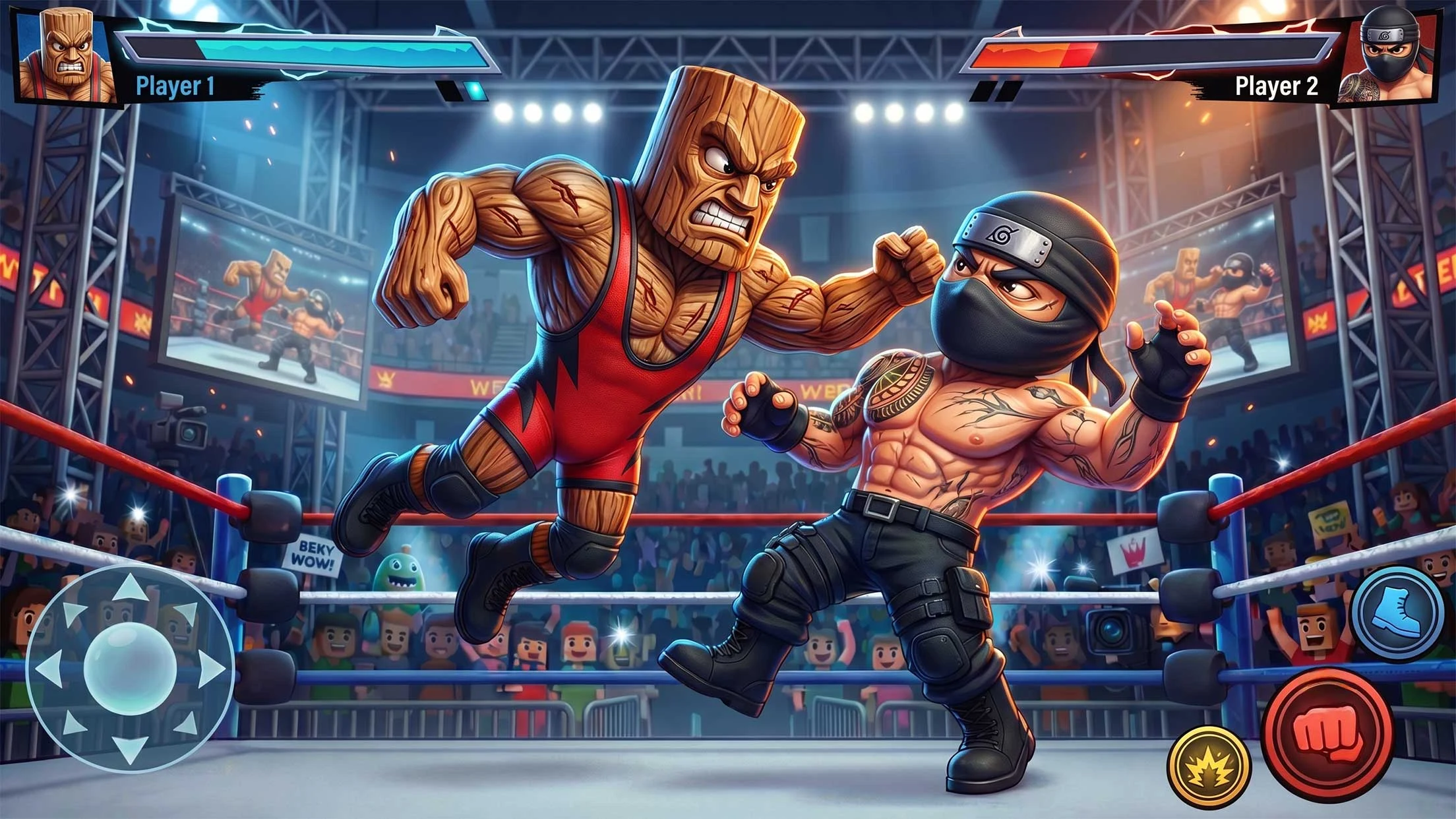 WrestleRot: Ring Fighting Game screenshot